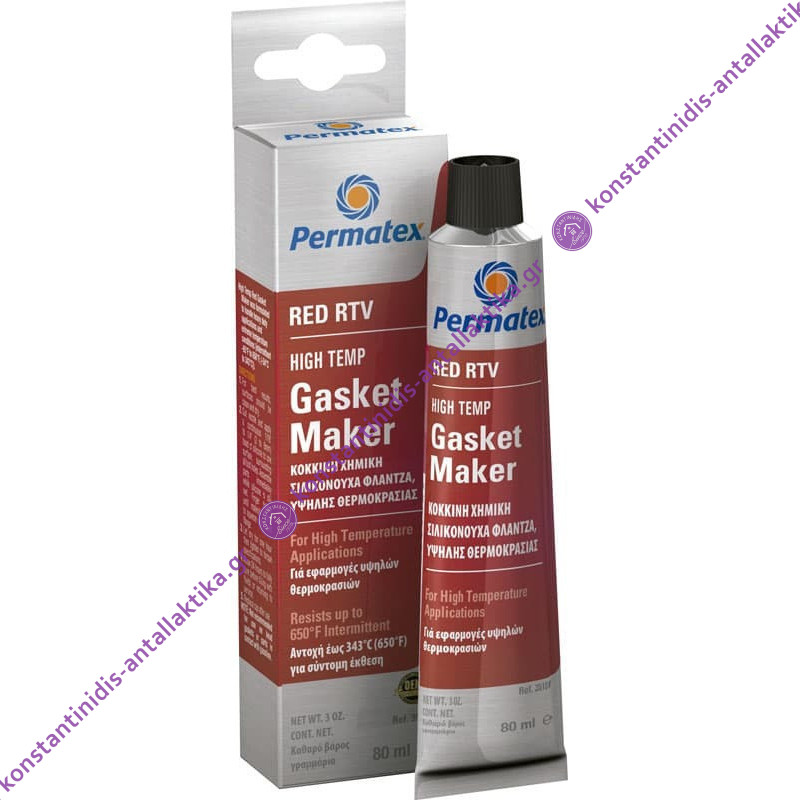 Σιλικόνη θερμοκρασίας Κόκκινη