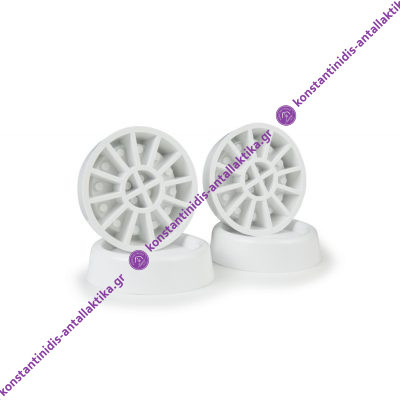 Αντικραδασμικά Πέλματα Πλυντηρίου/Στεγνωτηρίου από Πλαστικό Λευκά 4τμχ - Image 2