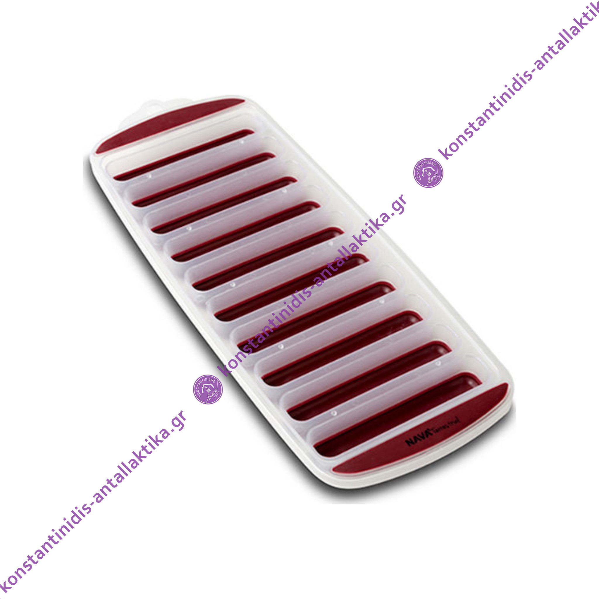 Παγοθήκη Πλαστική 10 Θέσεων Κόκκινη