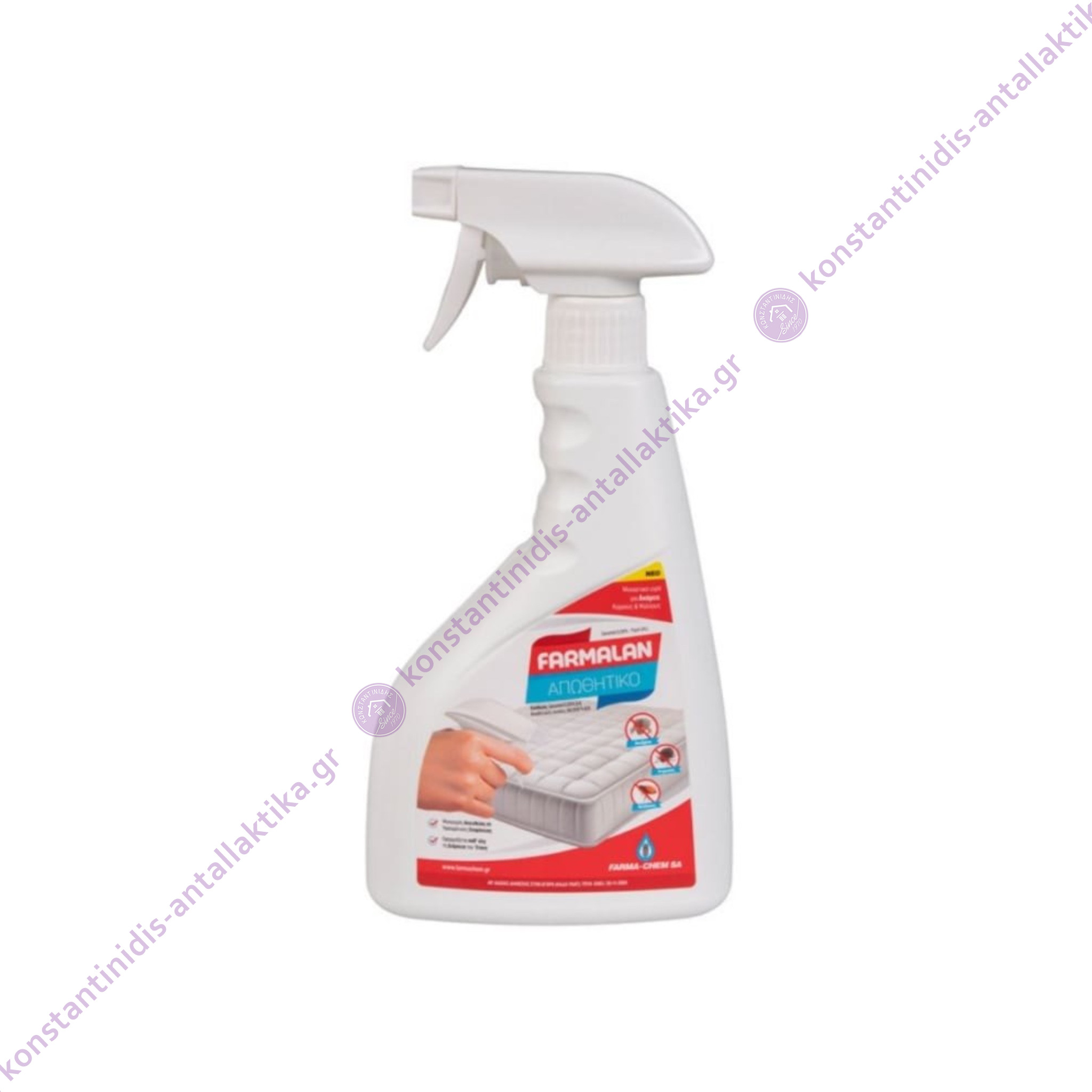 Απωθητικό Υγρό Σε Σπρέι Για Ακάρεα, Ψύλλους & Κοριούς 500ml