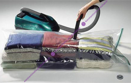 Πλαστική Σακούλα Αποθήκευσης Ρούχων Αεροστεγής και με Κενό Αέρος 70x120cm