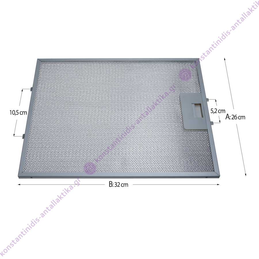 Φίλτρο Απορροφητήρα Μεταλλικό Teka DE-90 26 x 32 cm