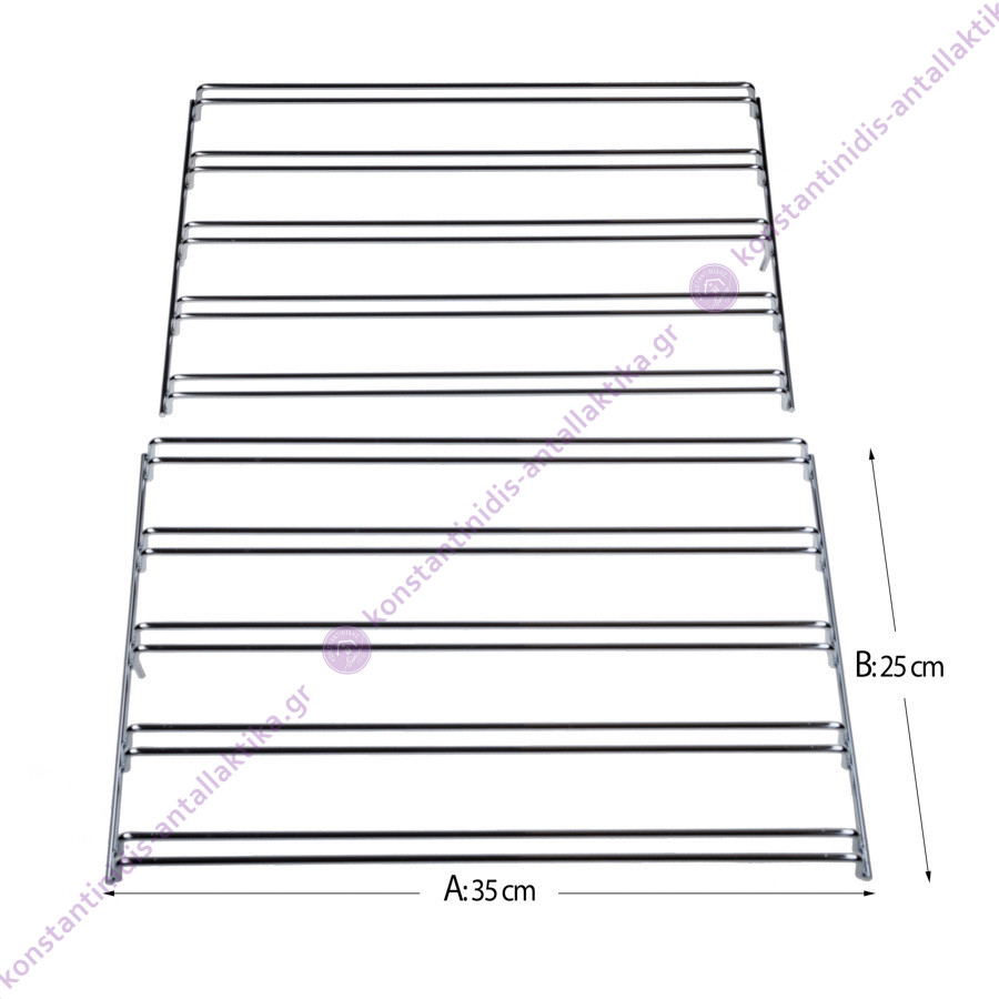 Πλαϊνές Σχάρες Κουζίνας Aeg Original / Σετ Δεξιά + Αριστερή / 35 x 25 cm
