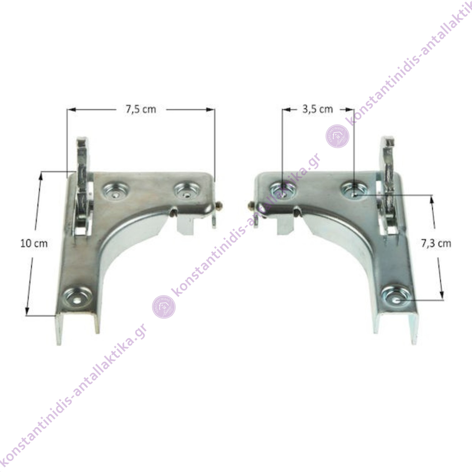 Μεντεσέδες Πόρτας Κουζίνας Pitsos Pop (Ζεύγος)