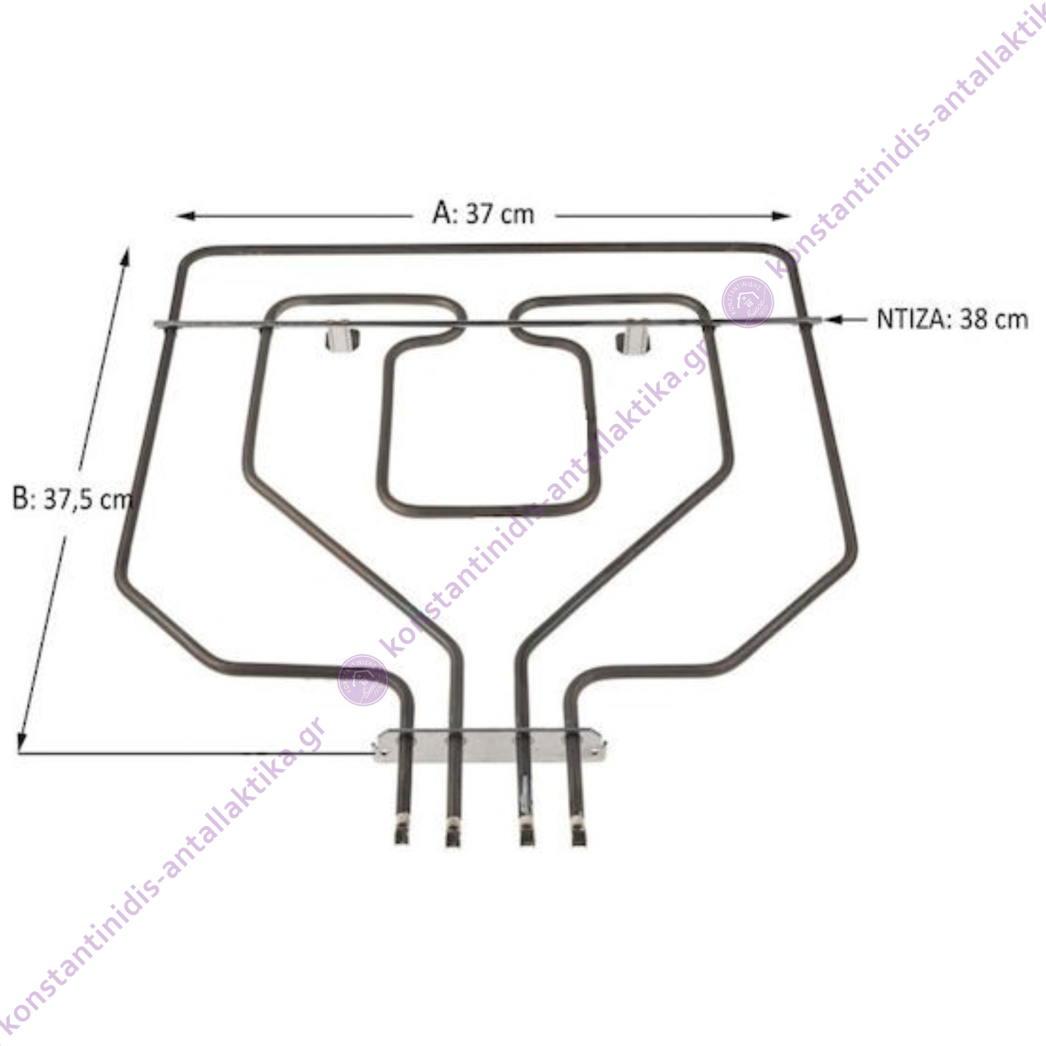 Άνω αντίσταση & Γκρίλ Φούρνου Bosch/Siemens 2800 Watt